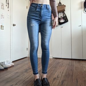 Garage Ultra High Waist Skinny Jeans